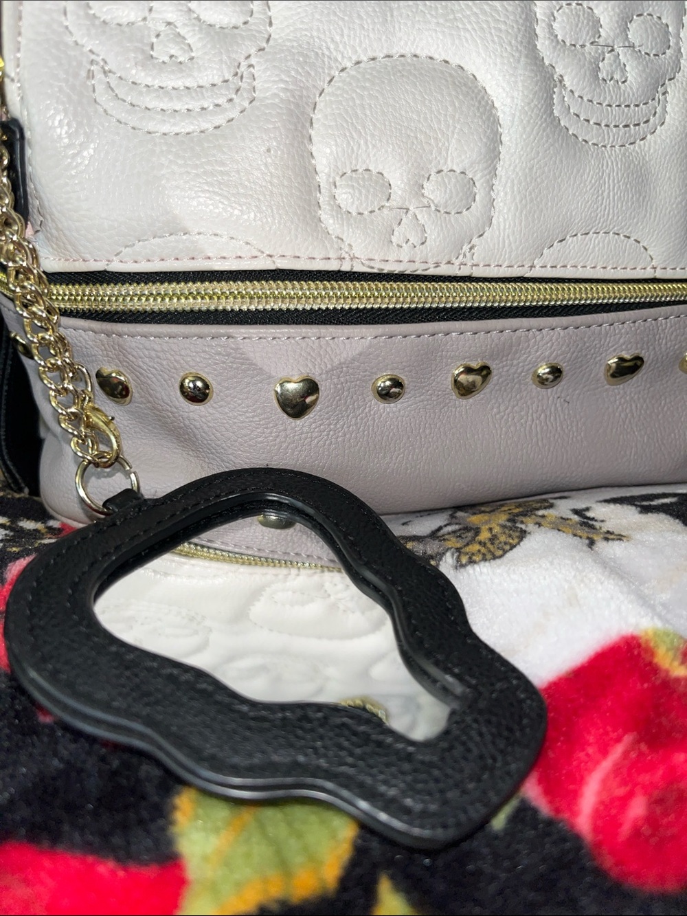 Betsey Johnson pastel pink & purple backpack - Picture 7 of 7